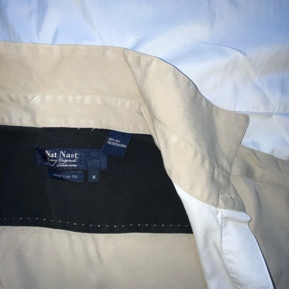 Nat Nast, 100% pure silk, shirt, beige and black size Medium, Perfect condition. - Picture 5 of 7